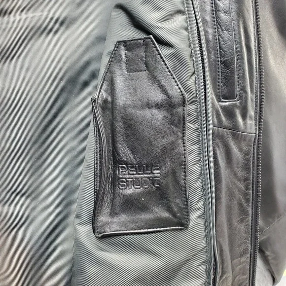 Pelle Studio Wilsons Leather Jacket Men Small Black 3M Insulation Zip-Out Lining